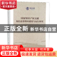 正版 国家知识产权文献及信息资料库建设与运行研究 冯晓青 中国