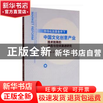 正版 市场化改革条件下中国文化创意产业技术效率的动态与空间演