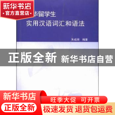 正版 来华留学生实用汉语词汇和语法 朱成器编著 对外经济贸易大