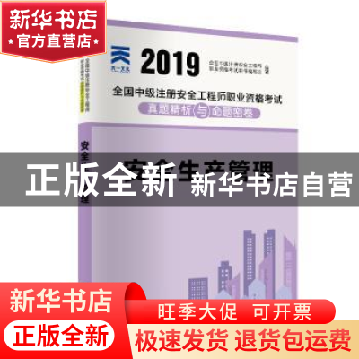 正版 2019全国中级注册安全工程师职业资格考试真题精析与命题密