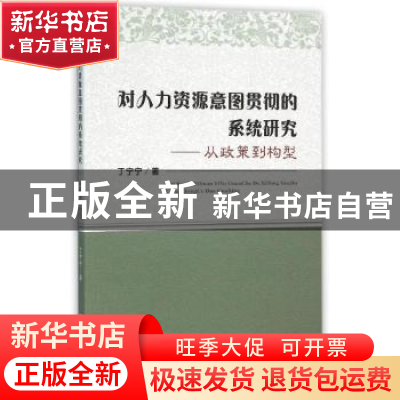 正版 对人力资源意图贯彻的系统研究:从政策到构型 丁宁宁著 经济