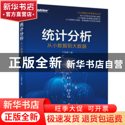 正版 统计分析:从小数据到大数据 丁亚军 电子工业出版社 978712