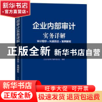 正版 企业内部审计实务详解:审计程序+实践技法+案例解析 企业内