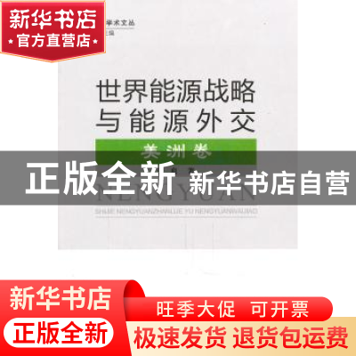 正版 世界能源战略与能源外交:美洲卷 张爽 知识产权出版社 97875