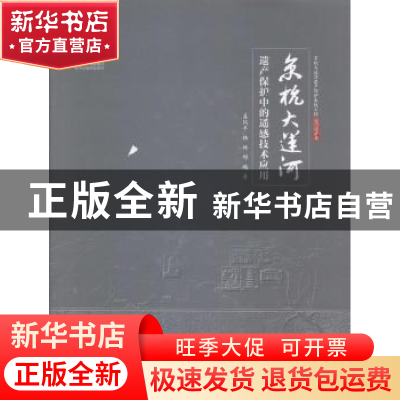 正版 京杭大运河:遗产保护中的遥感技术应用 聂跃平,杨林,邓飚