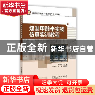 正版 煤制甲醇半实物仿真实训教程 王训遒主编 中国石化出版社 97