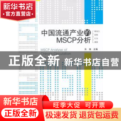 正版 中国流通产业的MSCP分析 洪涛主编 经济管理出版社 97