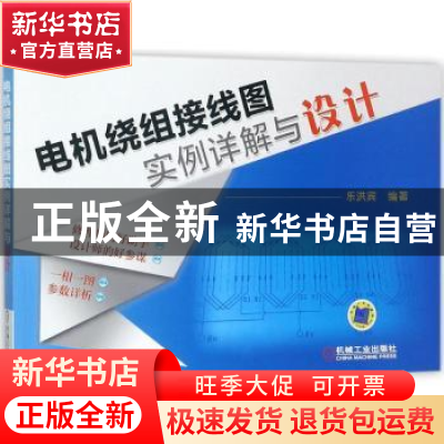 正版 电机绕组接线图实例详解与设计 乐洪宾编著 机械工业出版社