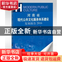正版 河南省现代公共文化服务体系建设发展报告:2016 时明德 主