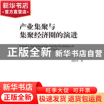 正版 产业集聚与集聚经济圈的演进 胡晨光著 中国人民大学出版社