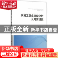 正版 农民工就业波动分析及对策研究 陈东有等著 人民出版社 9787