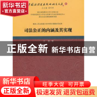 正版 司法公正的内涵及其实现 王晨著 知识产权出版社 9787513022