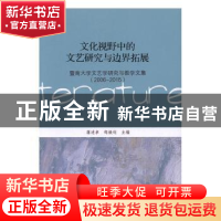 正版 文化视野中的文艺研究与边界拓展:暨南大学文艺学研究与教