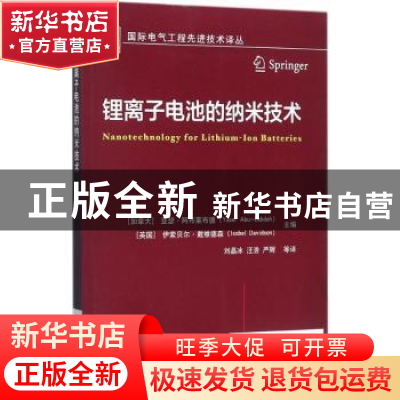 正版 锂离子电池的纳米技术 亚瑟·阿布莱布德 机械工业出版社 978