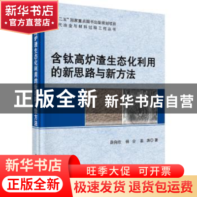 正版 含钛高炉渣生态化利用的新思路与新方法 薛向欣,杨合,姜涛