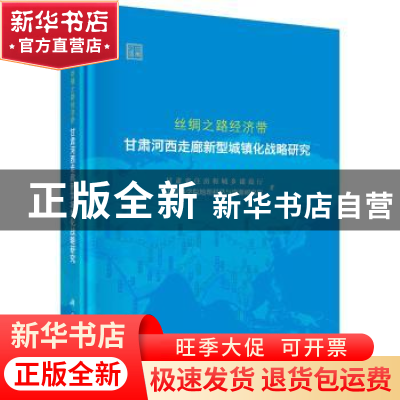 正版 丝绸之路经济带甘肃河西走廊新型城镇化战略研究 甘肃省住房