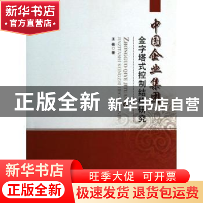 正版 中国企业集团金字塔式控制结构研究 王蓓著 对外经济贸易大