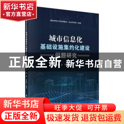 正版 城市信息化基础设施集约化建设问题研究 樊自甫等 科学出版