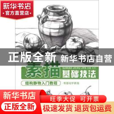正版 素描基础技法:结构静物入门教程 KIKI主编 北京工艺美术出版