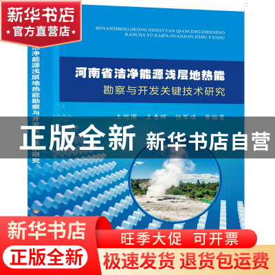 正版 河南省洁净能源浅层地热能勘察与开发关键技术研究 王现国