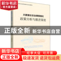 正版 大数据社会治理精细化:政策分析与推进策略:policy analysis