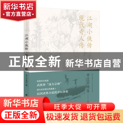 正版 江湖小侠传 现代奇人传:武侠宗师平江不肖生作品集 平江不肖