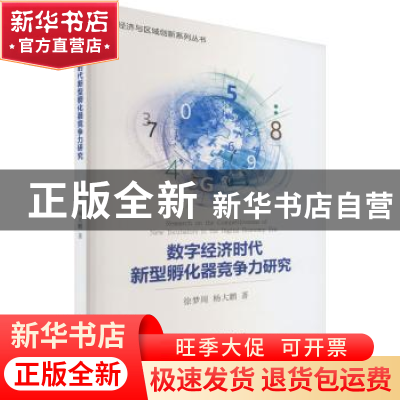 正版 数字经济时代新型孵化器竞争力研究 徐梦周,杨大鹏 经济科