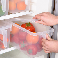 喜家家 冰箱收纳盒带手柄鸡蛋食物收纳盒水果塑料保鲜盒冷冻储物盒