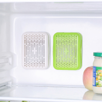 喜家家 冰箱除味盒去异味活性炭包 家用冰箱清新剂吸盘式节省空间 颜色随机