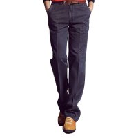 藏青色魅力优雅易搭配舒适休闲裤BK3316