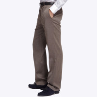 咖啡色羊毛时尚商务西裤CK120