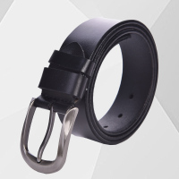 baniss黑色简约针扣皮带BDA610