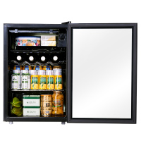AUX/奥克斯 JC-80单门小型酒柜冰吧冷藏柜透明玻璃展示柜恒温家用