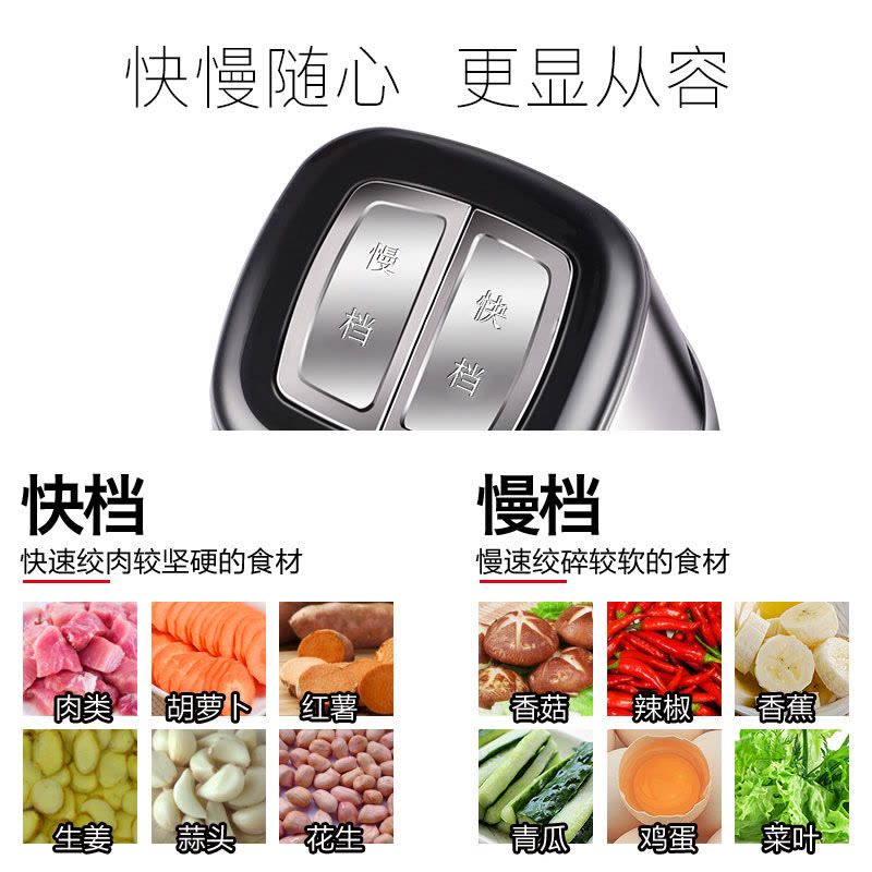 金正 （NINTAUS）绞肉机 家用 自动不锈钢电动绞馅机绞菜切菜料理机婴儿辅食搅拌机饺子馅制作机 剁辣椒机器图片