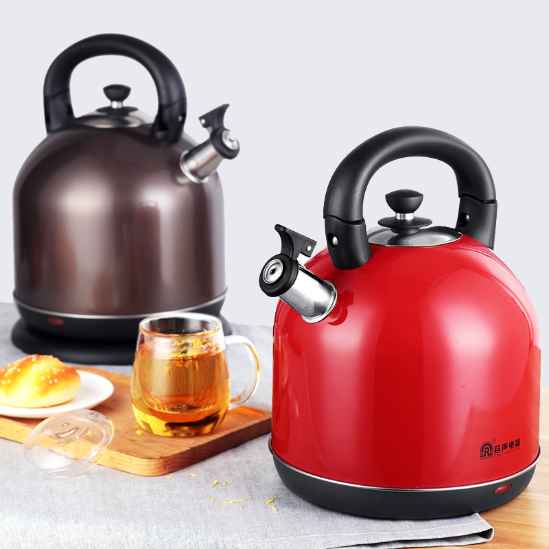 容声电热水壶大容量5L家用自动断电烧水煲水壶 红色电烧水壶电茶壶 商用茶馆