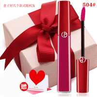 阿玛尼(ARMANI) 唇釉/口红臻致丝绒哑光液体唇彩 红管504淡桃粉色