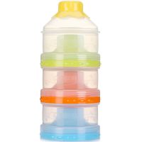 贝亲大容量独立开口三层奶粉盒CA07 婴儿奶粉分装盒便携奶粉格辅食零食盒储存盒