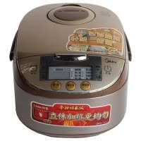 美的（MIdea）电饭煲WFS4017TM 特色圆灶釜内胆4L底盘加热智能预约 家用多功能煮饭 煲汤电饭锅
