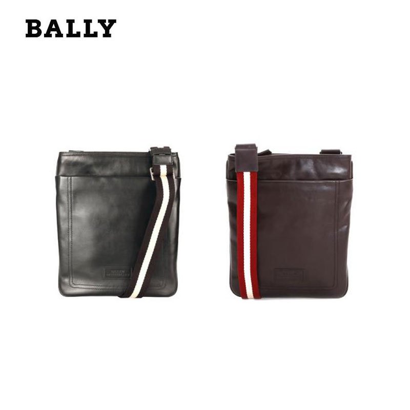 巴利(Bally)男包 头层牛皮竖款拉链男士硬单肩包 斜跨包 锁手提包 男 TERINO280