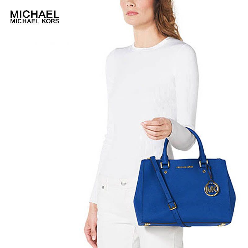 迈克·科尔斯(MICHAEL KORS)女包 欧美时尚十字纹杀手包小号 牛皮单肩手提包 斜挎包 女30F4GSUS5L图片