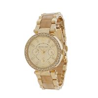MichaelKors/MK迈克·科尔斯手表 时尚钢带圆盘三眼石英表 女 MK5615系列