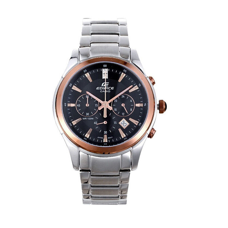 casio卡西欧日韩品牌休闲时尚金属表带潮流女士石英表男表情侣表ef530