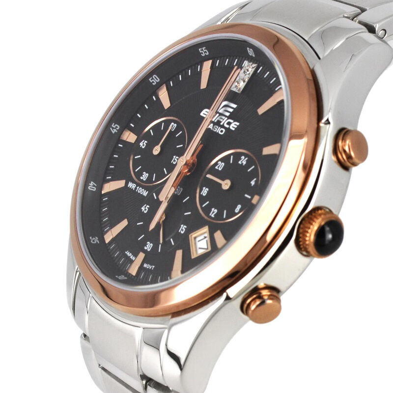 casio卡西欧日韩品牌休闲时尚金属表带潮流女士石英表男表情侣表ef530