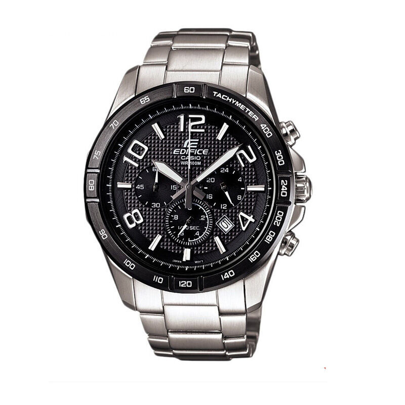CASIO卡西欧手表 休闲时尚钢带计时日历防水石英表 男 EFR-516D-1A2V