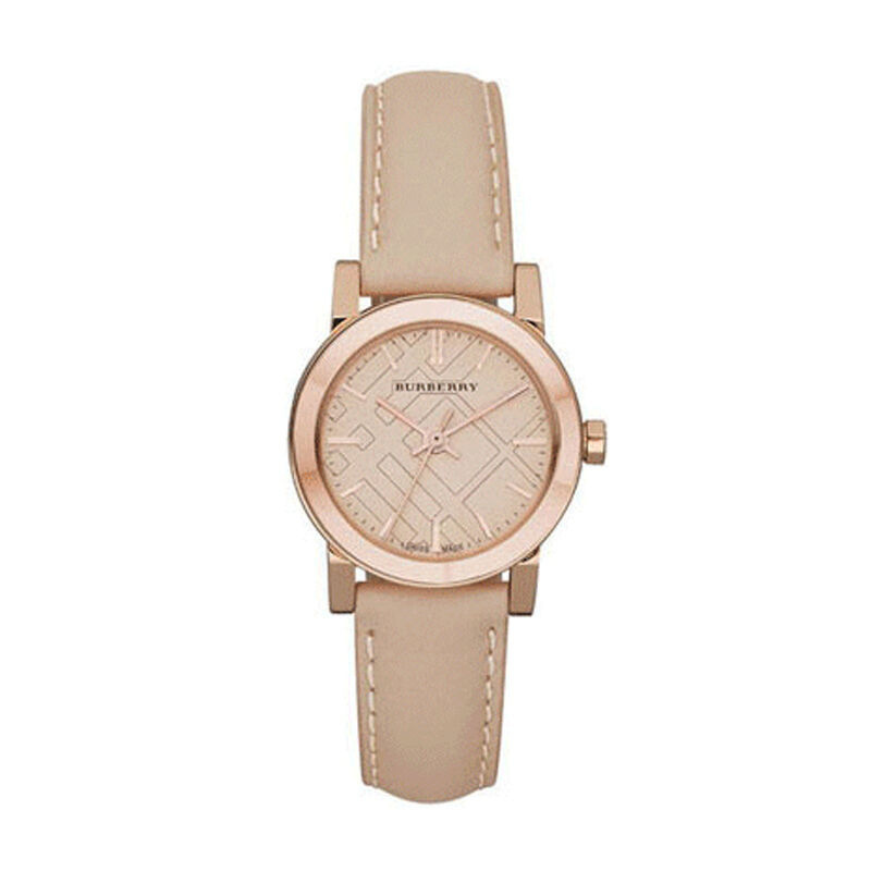 burberry博柏利手表休闲时尚皮革表带圆盘英女士手表女bu92069210