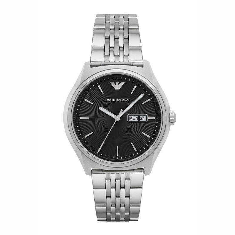 阿玛尼(EMPORIO ARMANI)手表 休闲时尚欧美品牌皮带圆盘男表 石英表AR1977