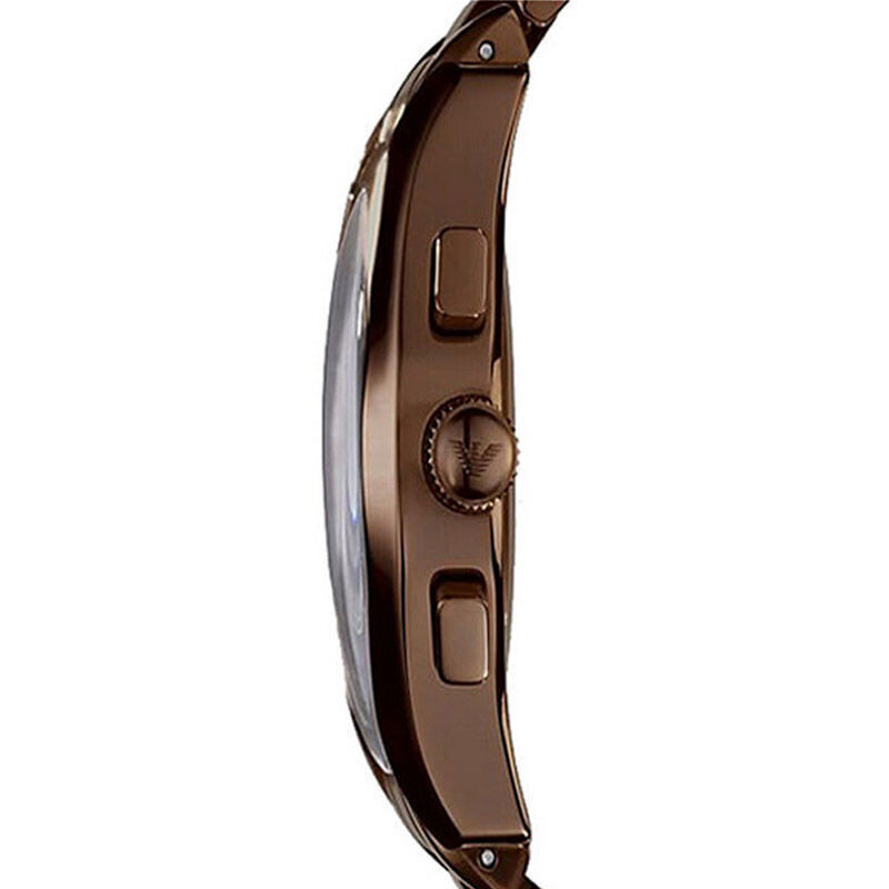 阿玛尼(EMPORIO ARMANI)手表 运动时尚欧美品牌金属表带圆盘石英表男 AR1610