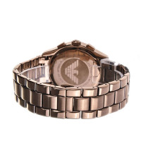 阿玛尼(EMPORIO ARMANI)手表 运动时尚欧美品牌金属表带圆盘石英表男 AR1610