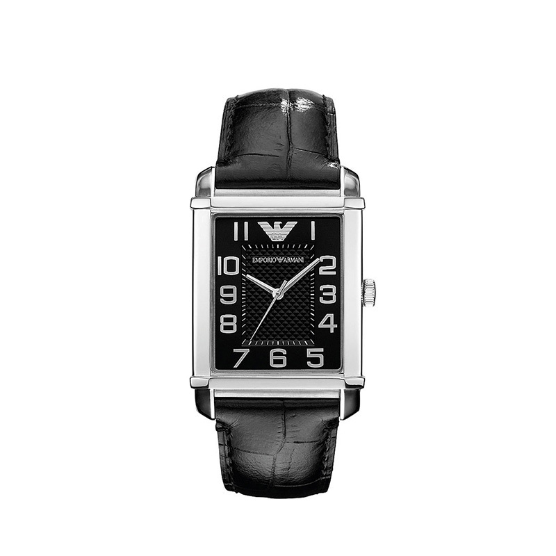 阿玛尼(EMPORIO ARMANI)运动时尚简约皮革表带石英表 情侣款 AR0362 AR0363 AR0364