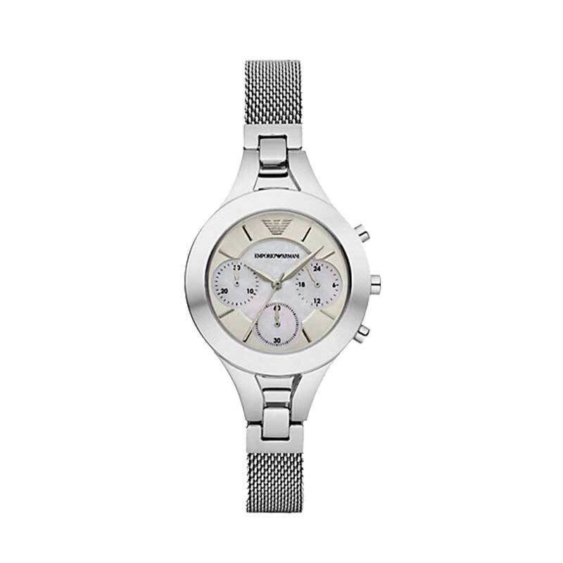 阿玛尼(ARMANI)手表时尚休闲不锈钢表带女士石英手表 AR7389-91图片
